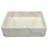 White Stone Handmade Rectangular Vessel Bathroom Sink