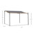 Outsunny 10' x 13' Steel Outdoor Pergola Gazebo, Patio Canopy with Weather-Resistant Fabric and Drainage Holes for Backyard, Deck, Garden, Gray-94286583