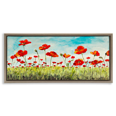 Bright Red Poppies Meadow