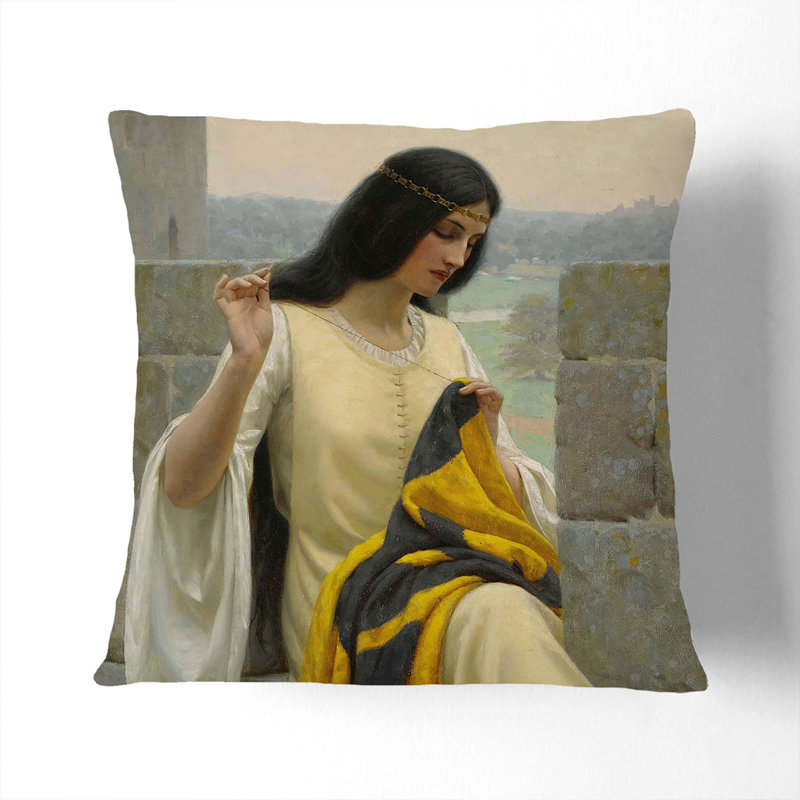 Stitching The Standard Scatter Square Throw Cushion, Stone, 55cm H x 55cm W x 20cm D