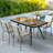 Caihla Rectangular 4-Person Outdoor Dining Set with Cushions
