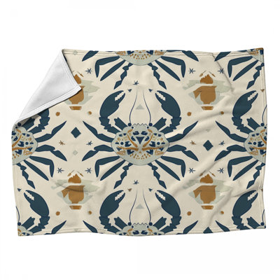 Nautical Marine Machine Printed Throw Blanket