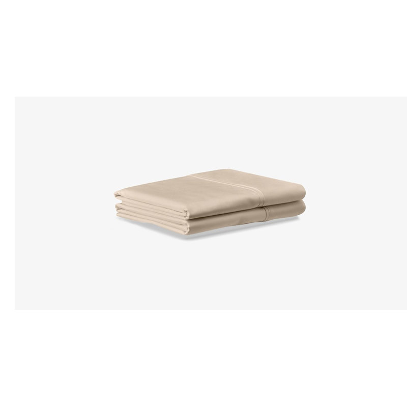 TEMPUR-Luxe Egyptain Cotton Pillowcase Set, Queen Pillowcase, Sandstone
