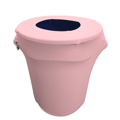 LA Linen Trash Can Cover 33'' H x 22'' W