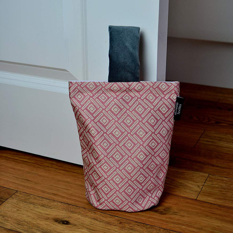 Zebedee Door Wedge, Pink/Dark Grey