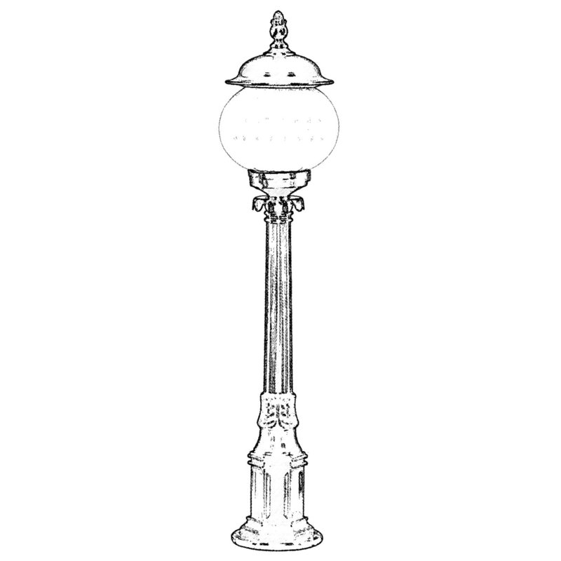 Aarjan Frosted Lamp Post (Full)