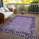Machine Washable Indoor/Outdoor Claudian ACN1230 Purple Rug