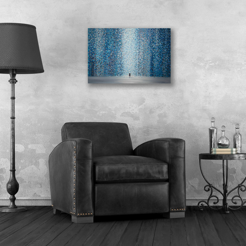 «Blue Rain» par - Impression sans cadre, H 16 po x l 24 po x P 0,2 po