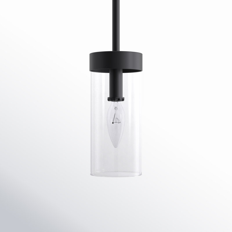 Luminaire suspendu cylindrique simple à 1 lumière Angeline