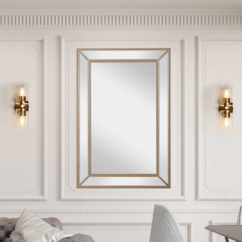 31.5'' W Metal Flat Wall Mirror