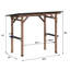 Pergola en bois de cèdre avec toit en acier galvanisé