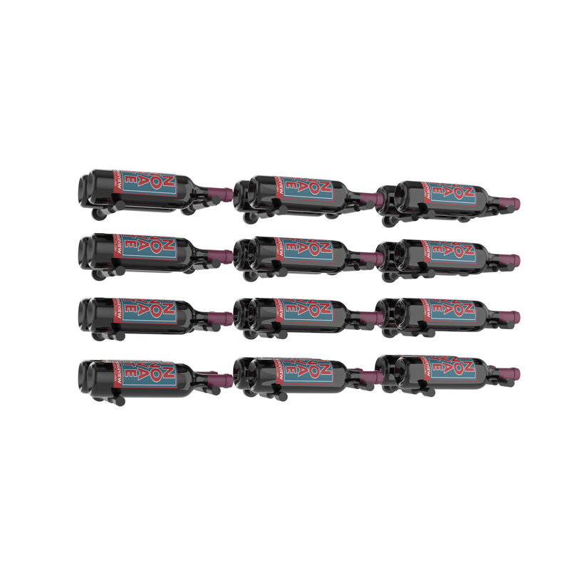 24 - Bottle Wine Bottle Rack, Matte Black