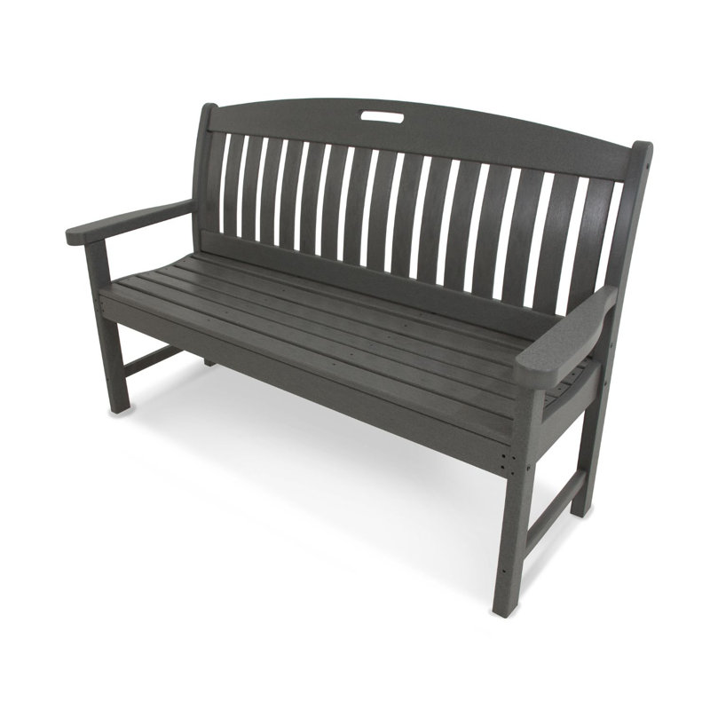 Banc nautique POLYWOOD, H 37,5 po x l 63,75 po x P 25 po, Gris ardoise