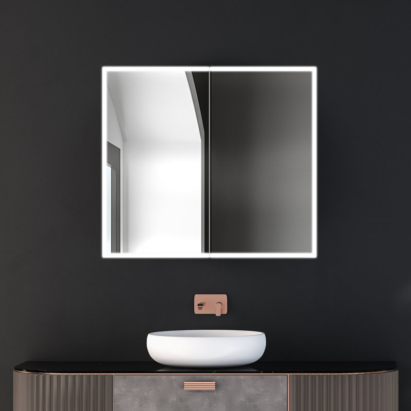 Armoire à pharmacie avec miroir et 2 tablettes Ambrea, L 36 po x H 32 po