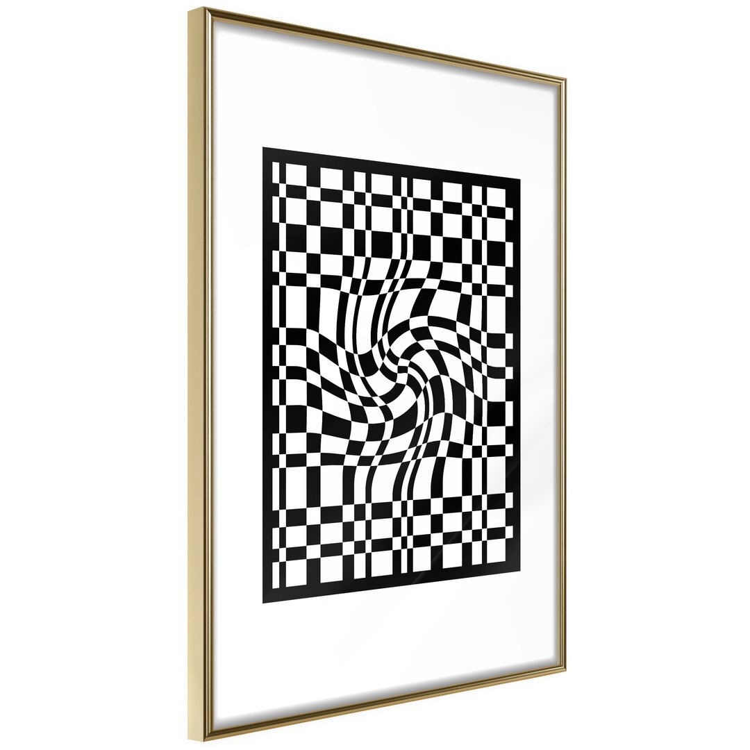 Gerahmtes Poster Op Art