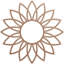 Médaillon de plafond 28 "x 28" x P 9 3/4 "x P 3/8" Daisy-59356334