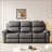 Breathable Fabric Power Reclining Sofa With Drop Down Table,Usb Button And Wireless Charger