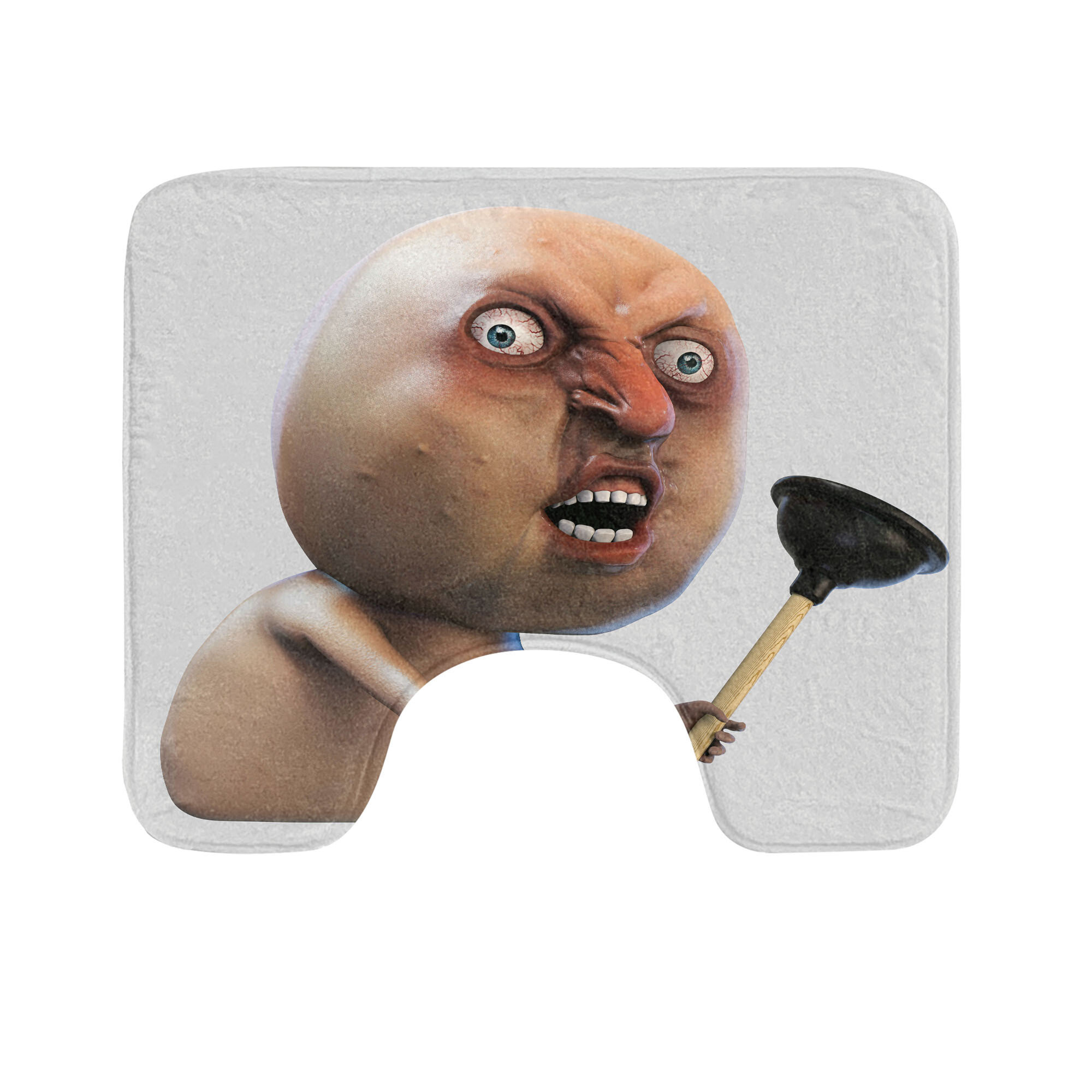 Ophelia & Co. Humor Toilet Mat U-Shape Bathroom Rug 20