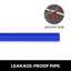 Tuyau PEX de VEVOR, tube PEX 3/4 po x 500 pi PEX-B, barrière sans oxygène, couleur bleue