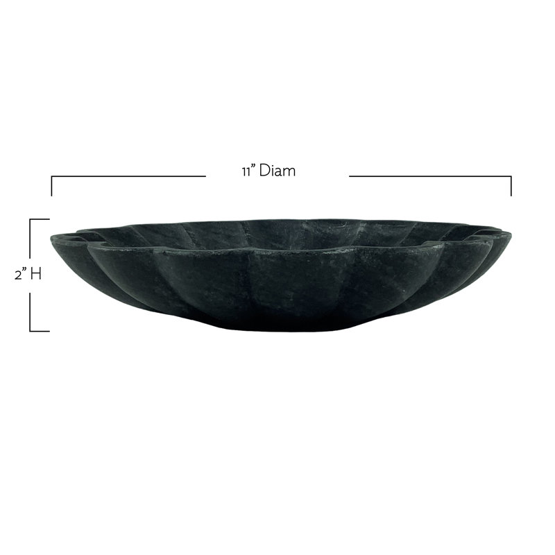 Canvas Home Catalina Black Large Nesting Bowl, 11in