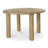 Tully Oak Round Solid Wood Base Dining Table