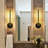 Modern Linear Integrated LED Matte Black Vanity Light (set of 2),3000K Warm Light Damp Rated for Bathroom, Hallway, Entryway-635133995