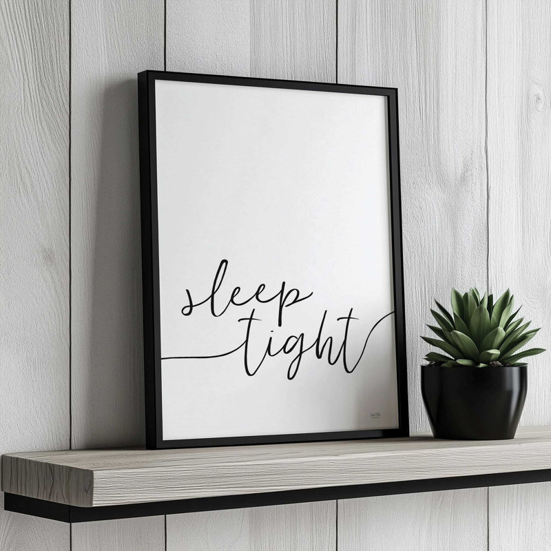 «Sleep Tight Set 2 of 2» par Lux + Me Designs, reproduction d'art, L 24 po x H 32 po, Argent, Impression encadrée
