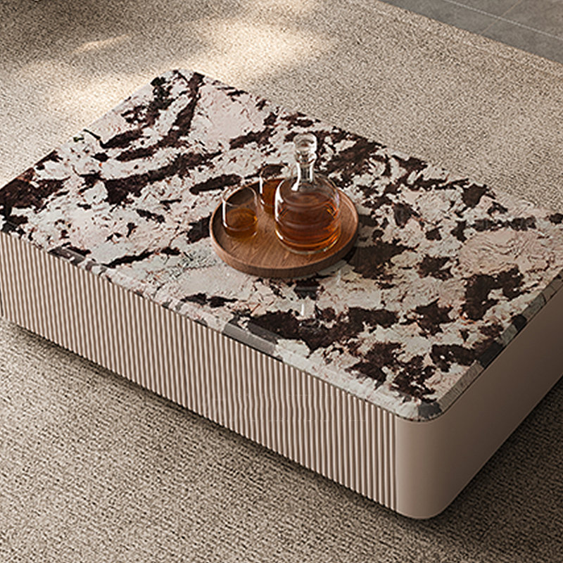 Simple and natural marble coffee table