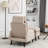 Jonilda Upholstered Accent Chair and Ottoman with  Adjustable Backrest-92280721