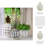 Addington Fluted Sculptural Ceramic Table Vase for Shelves or Bedroom Accent - Elegant Tall Flower Vase for Modern Home Table Decor Piece - White & Gold-1688702967-1647806548