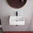 21" W x 16" L White Ceramic Rectangular Bathroom Drop-in Vessel Sink with Overflow Hole