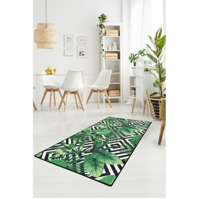 Antibacterial Non-Slip Area Rug, 100% Polyester, 47.2 x 70.9 inches | 0.16 in Pile Height, Machine Washable, Durable Felt Base | Perfect for Living Room, Bedroom, & Dining Room | Soft, Stylish, and Easy to Maintain