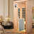 Low Far - Infrared One Person Indoor Room, Hemlock Wood Material, 8 Heating Panels, Audio, Control, Temperature Conversion And Led Reading Lamp Feature Lighting