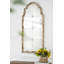 Grand miroir mural 22 "x 48" à cadre crème et doré