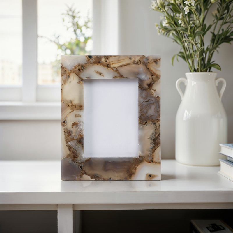 Cadre photo Mankato Agate, 5 po x 7 po, Gris