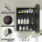 Arch Metal Framed Storage Medicine Cabinet With Beveled Mirror-1817838013-1817838012