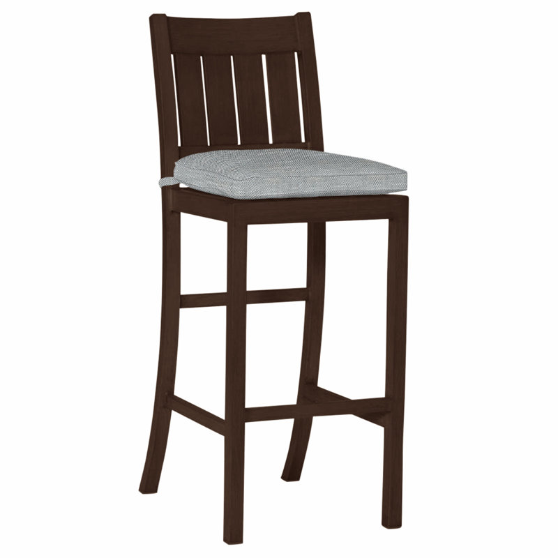 Tabouret de bar Club Wrought, Pas de soudure, Acajou, Ciel de papier