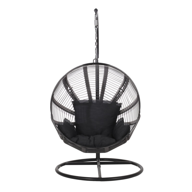 Chaise d'extérieur Siau, Gris / noir