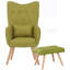 Hraztan Upholstered Accent Chair with Footstool-1505503789
