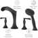 Rhen Double Handle Deck Mounted Roman Tub Faucet Trim with Diverter and Handshower