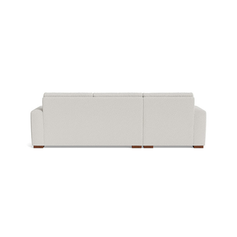 Couch Potato Chaise Sectional, Left Hand Facing, Performance Weave - Aubergine