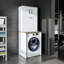 Roomart Luna Washing Machine Cabinet with Built In Laundry Basket and Storage Cupboards,-116860678