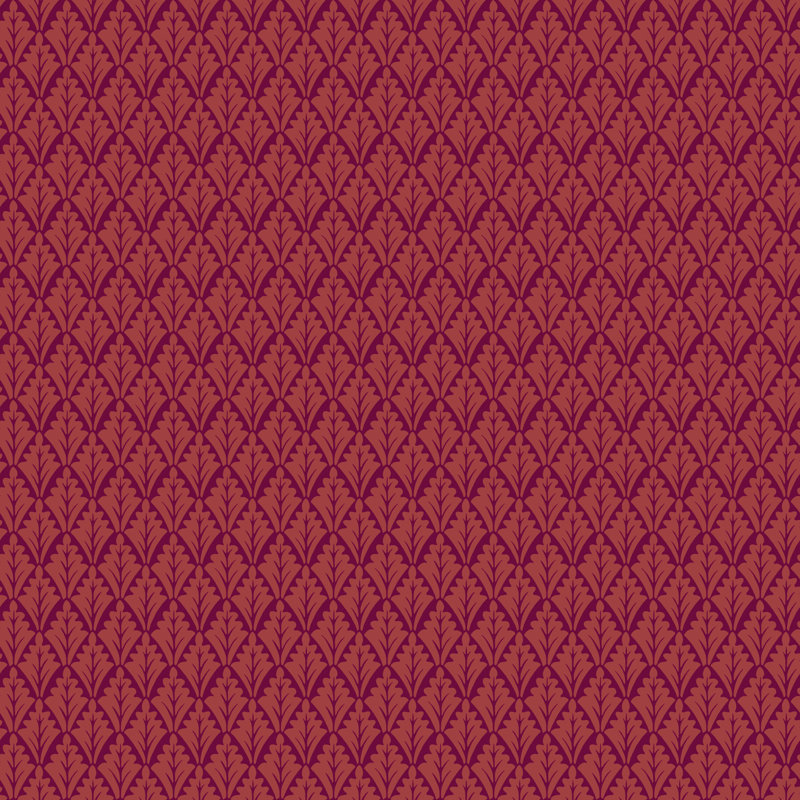 Lee Priory Floral Wallpaper Roll, Rouge