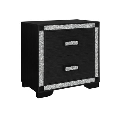 Soulmarie Charcoal Nightstand