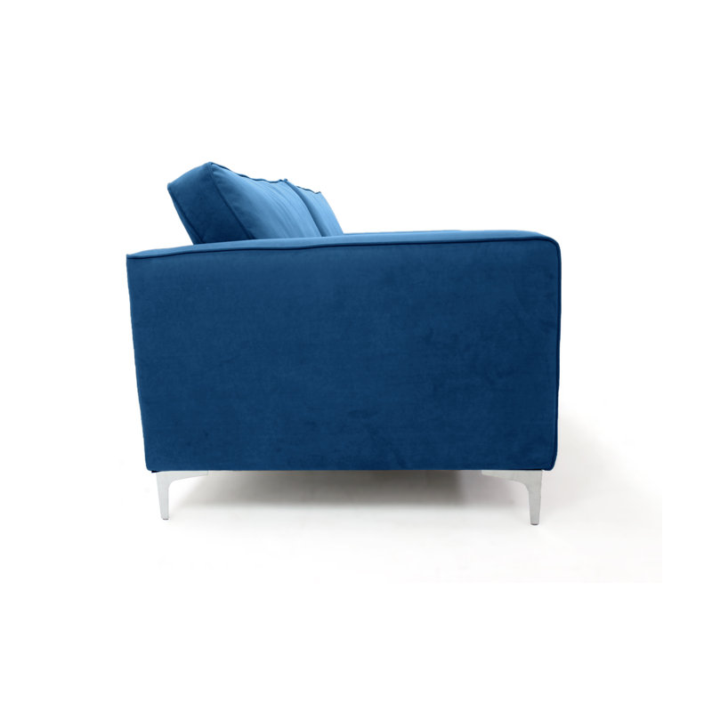 Georgio 4 Seater Velvet Sofa, Blue