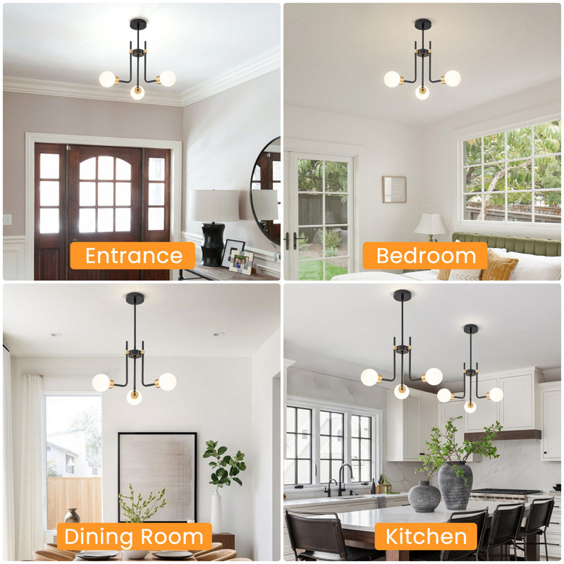 3-light Modern Chandeliers