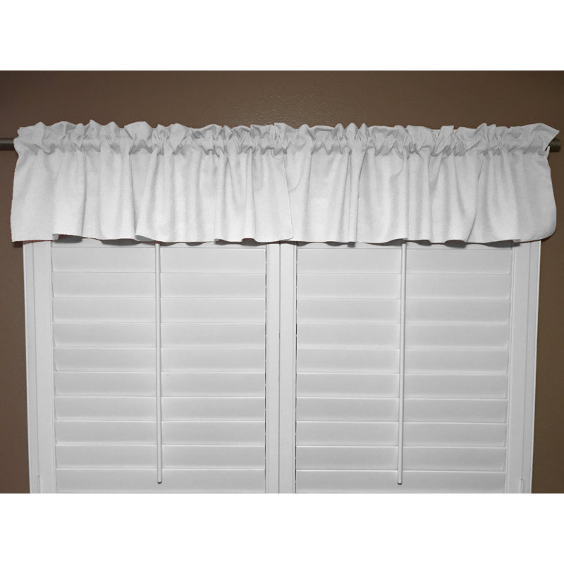 Cantonnière sur mesure l 58 po Pastorella, L 58 po x L 20 po, Blanc