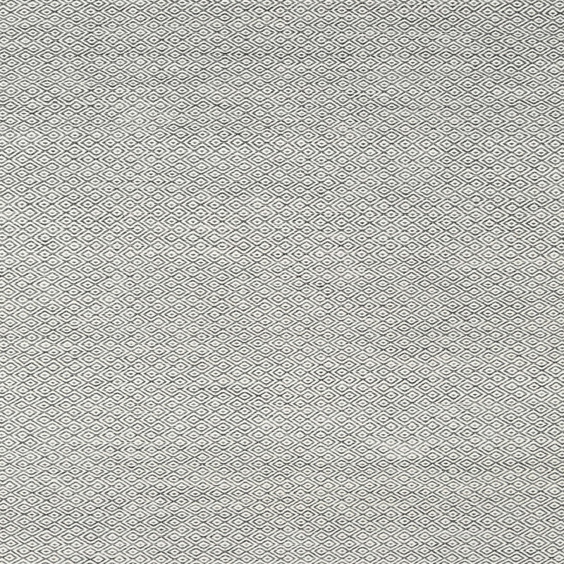 Gris contemporain/Tapis décoratif noir, Carré 5 pi
