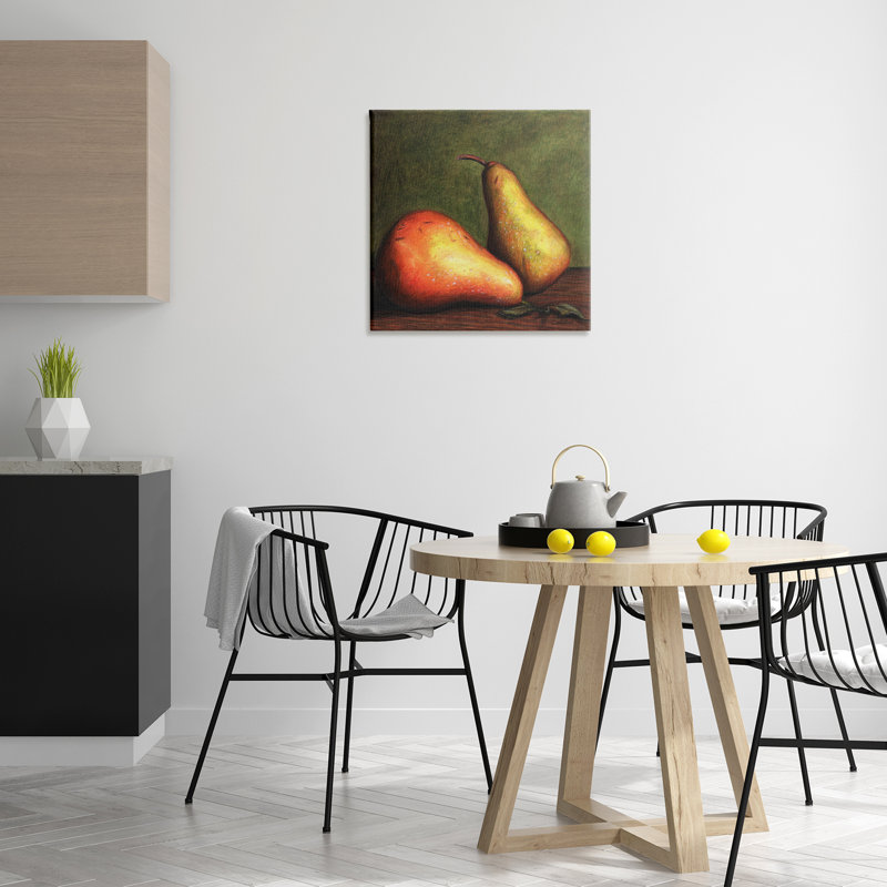 Art mural sur toile Pears Still Life par Connie Resch, H 24 po x l 24 po