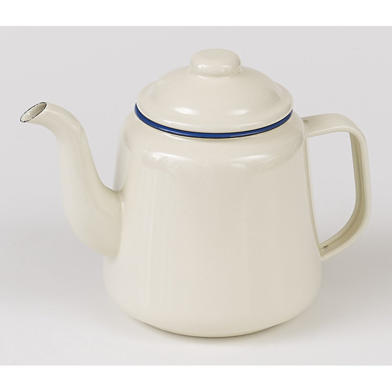 Conerly 34oz Stovetop Safe Teapot, Champagne/Blue